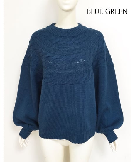 CABLE KNIT PULLOVER