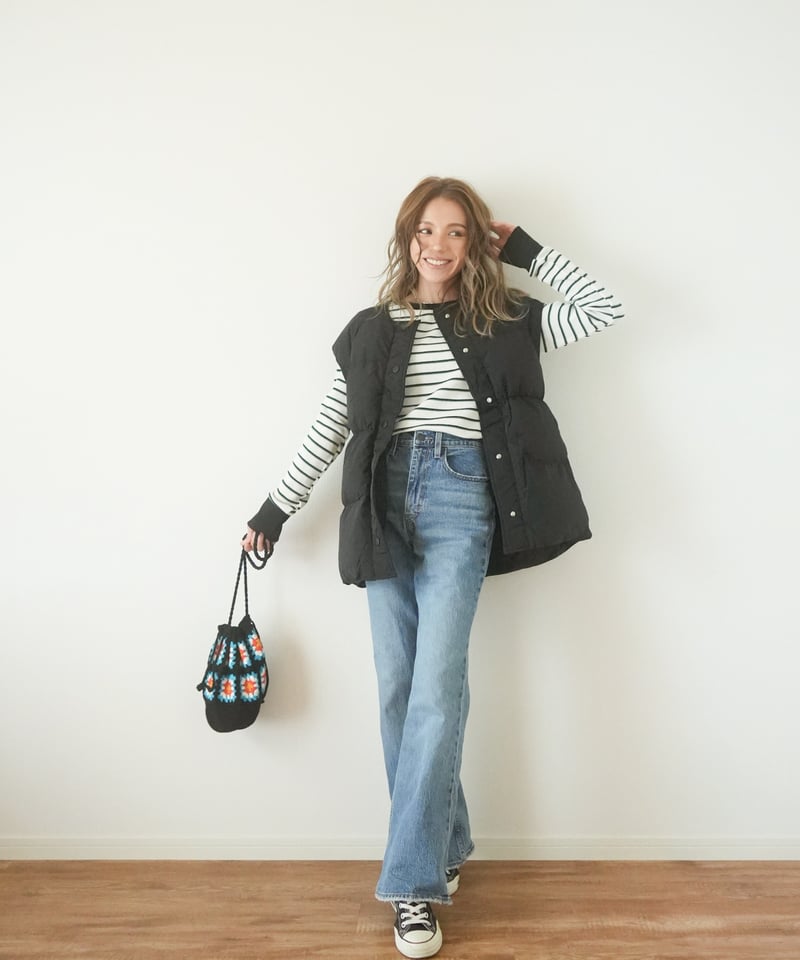あび　Border Thermal Top THERMAL BORDER TOPS | Sun Vivian