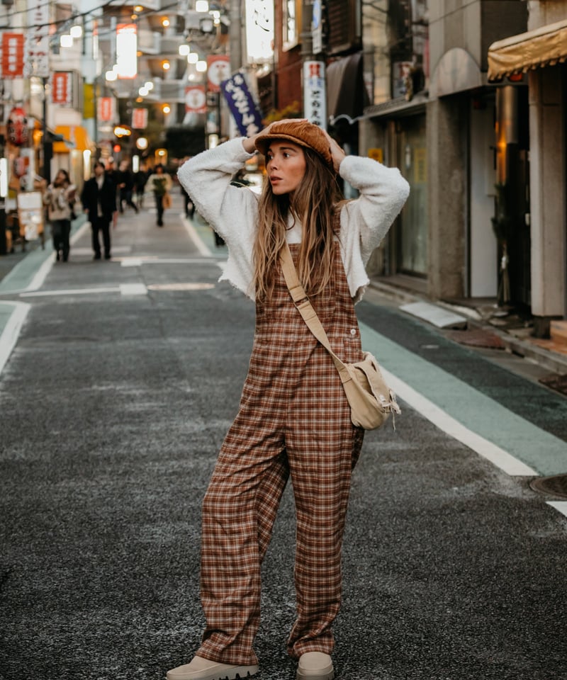 PRESTON - CHECKED OVERALLS | Sun Vivian