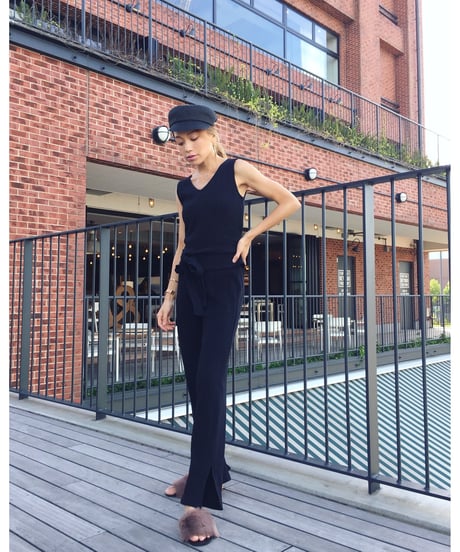 SLIT RIB KNIT PT