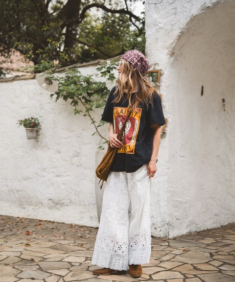 SUNLIT SQUARE LACE PANTS