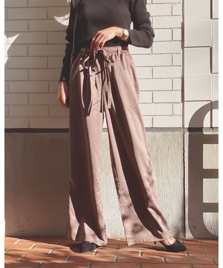 MATTE SATIN PANTS
