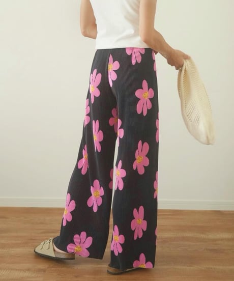 FLOWER PLEATED PT