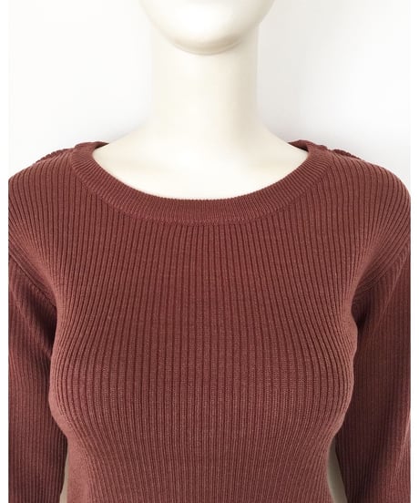BACK OPEN KNIT TOPS
