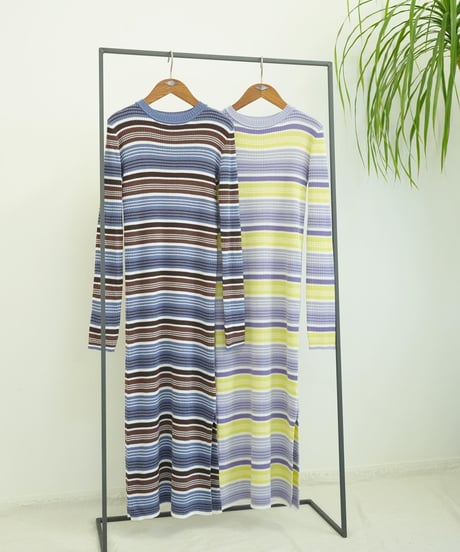 MULTI BORDER KNIT OP