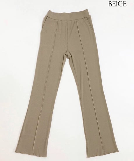 RIB FLARE PANTS