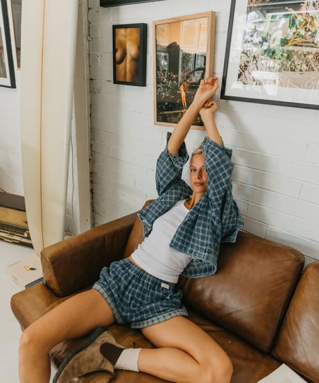 WESTON CHECKED DENIM JACKET