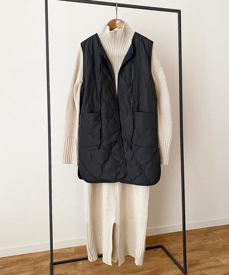 KNIT OP×QUILTING VEST