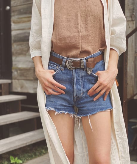 SILVER BUCKLE BELT