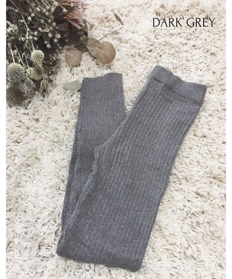 RIB KNIT LEGGINGS