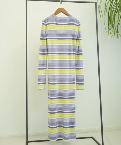 MULTI BORDER KNIT OP