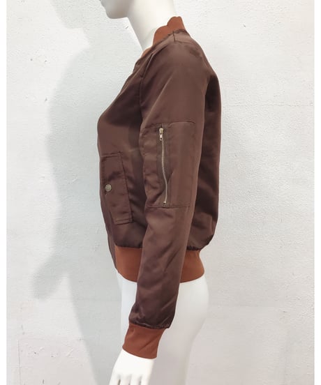 SATIN MA-1 BLOUSON