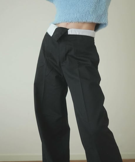 ASYMMETRY BELT SLACKS