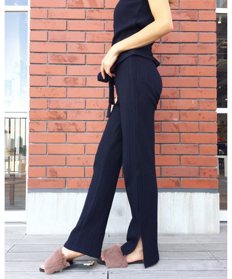 SLIT RIB KNIT PT
