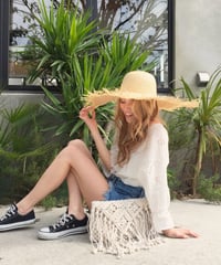MACRAME CRUTCH BAG