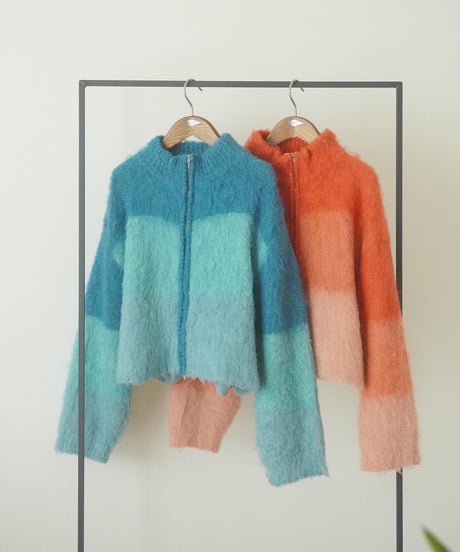 SHAGGY KNIT BLOUSON