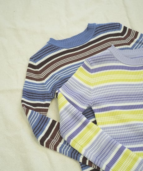 MULTI BORDER KNIT OP