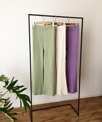 RIB KNIT FLARE PT