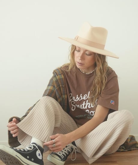WIDE RIB KNIT PANTS