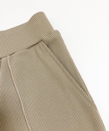 RIB FLARE PANTS