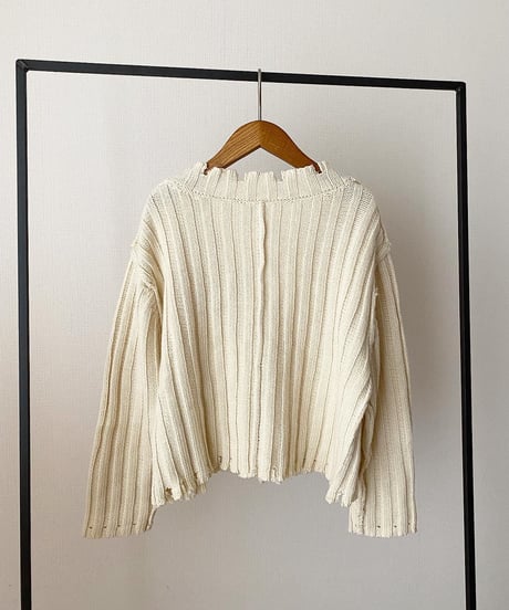 KNIT CARDIGAN×TANK DRESS