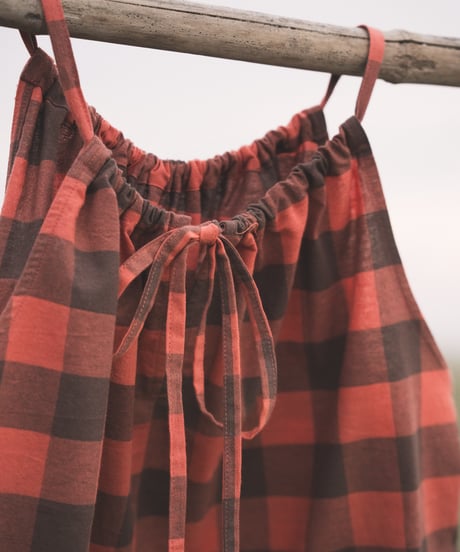BUFFALO CHECK TIE-BACK TOP