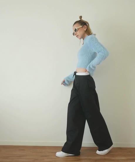 ASYMMETRY BELT SLACKS