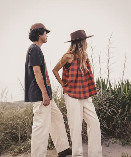 BEN ROY -  CARPENTER BAGGY PLEATED PANTS