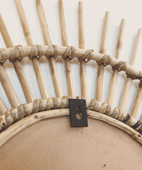 RATTAN WALL MIRROR