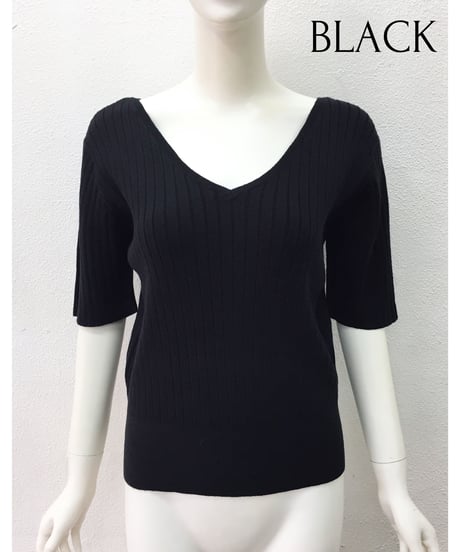V/N RIB KNIT TOPS