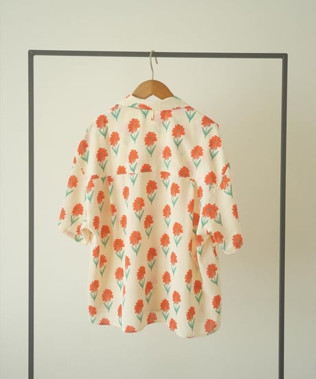 FLOWER OPEN COLLAR SHIRTS
