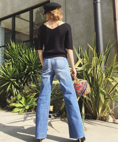 V/N RIB KNIT TOPS