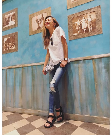 HARD BROKEN SKINNY PT(L.BLUE)