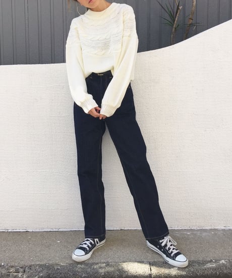 CABLE KNIT PULLOVER