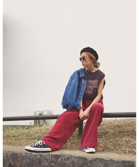 CORDUROY WIDE PT(ベルト付き)