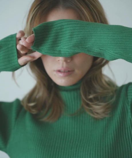 HIGH NECK RIB TOPS