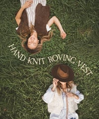 HAND KNIT ROVING VEST - BROWN