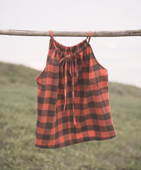 BUFFALO CHECK TIE-BACK TOP