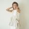 DRAWSTRING FRILL VEST