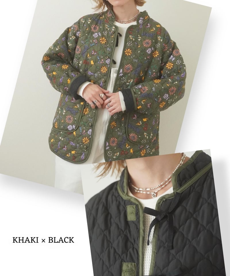 ジャケット・アウター QUILTING JACKET Amiur（エミレ）の「big collar quilting jacket（その他アウター