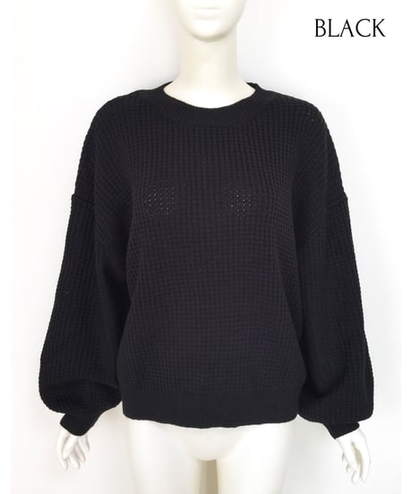 WAFFLE KNIT TOPS