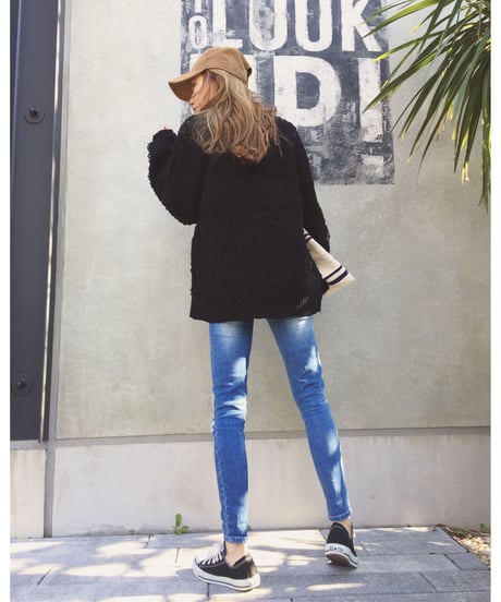 HARD BROKEN SKINNY PT(L.BLUE)