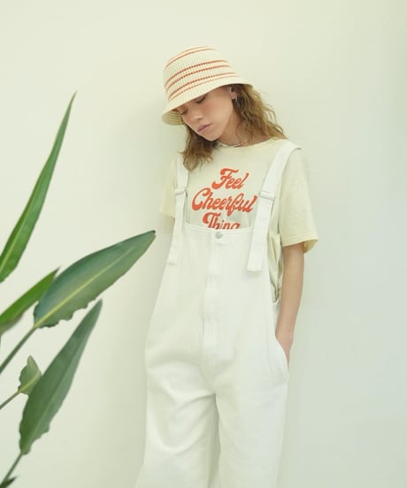 LINE KNIT BUCKET HAT
