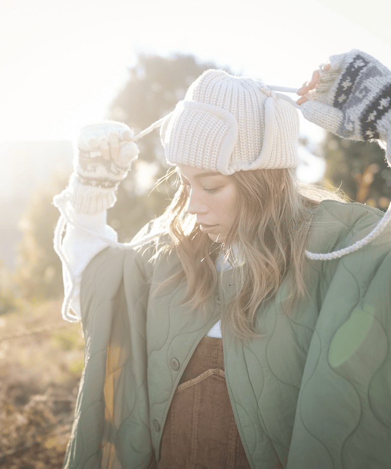 RIB KNIT FLIGHT CAP | Sun Vivian