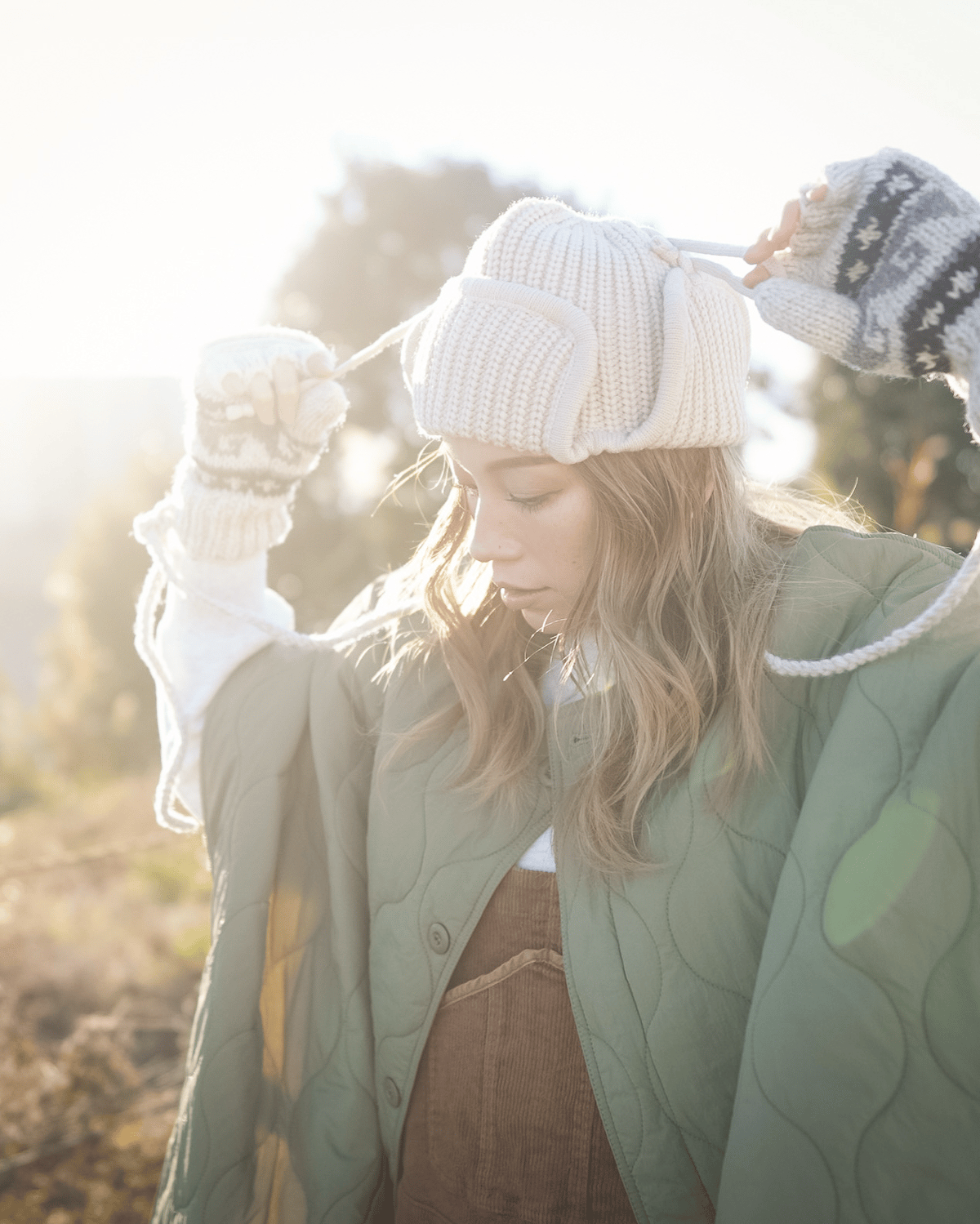 RIB KNIT FLIGHT CAP | Sun Vivian
