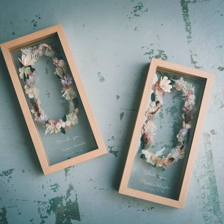 wedding贈呈品 :  flower sand -stand-