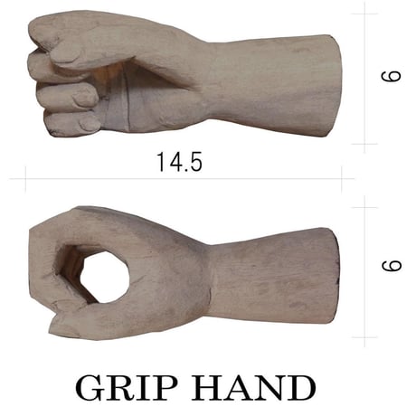 wood sign - GRIP HAND-