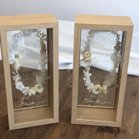 wedding贈呈品 :  flower sand -stand-