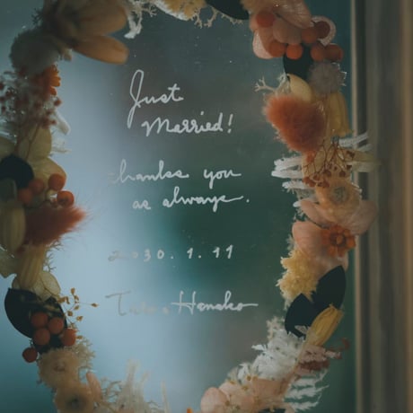wedding贈呈品 :  flower sand -double-