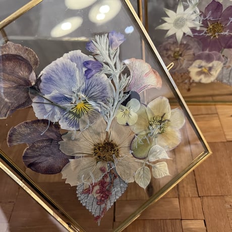 wedding贈呈品 :  flower frame -double-